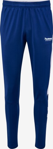 Hummel Slimfit Sportbroek 'Agility' in Blauw: voorkant