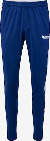 Hummel Slim fit Workout Pants 'Agility' in Blue: front