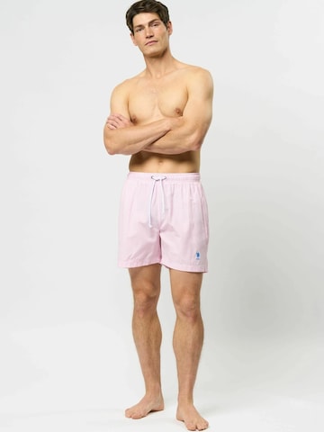 U.S. POLO ASSN. Zwemshorts 'Briggs' in Roze
