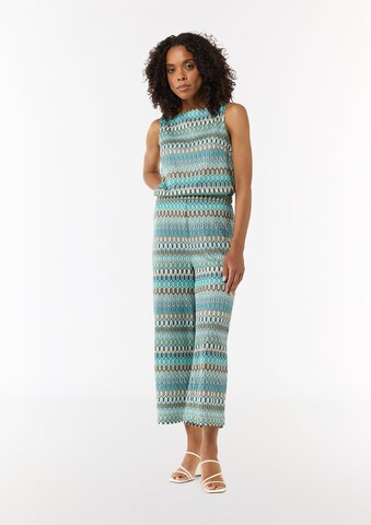 COMMA Wide Leg Hose in Blau: Vorderseite