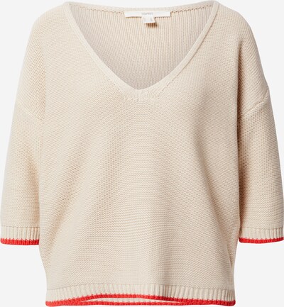 ESPRIT Pull-over en beige clair / corail, Vue avec produit
