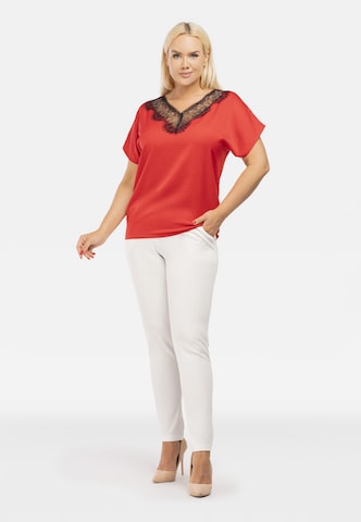 Camicia da donna 'LEONA' di Karko in rosso