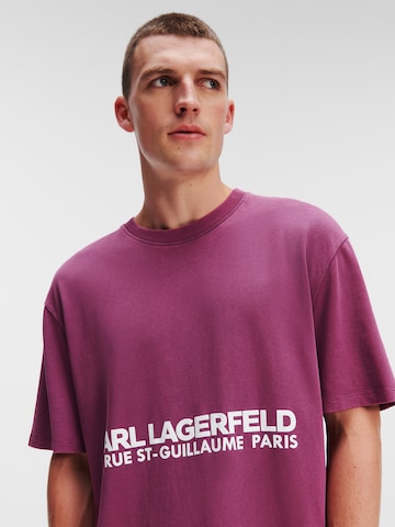Karl Lagerfeld Тениска 'Rue St-Guillaume' в розово