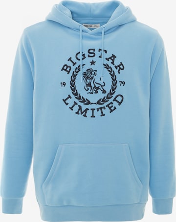 Sweat-shirt 'Hanes' BIG STAR en bleu : devant