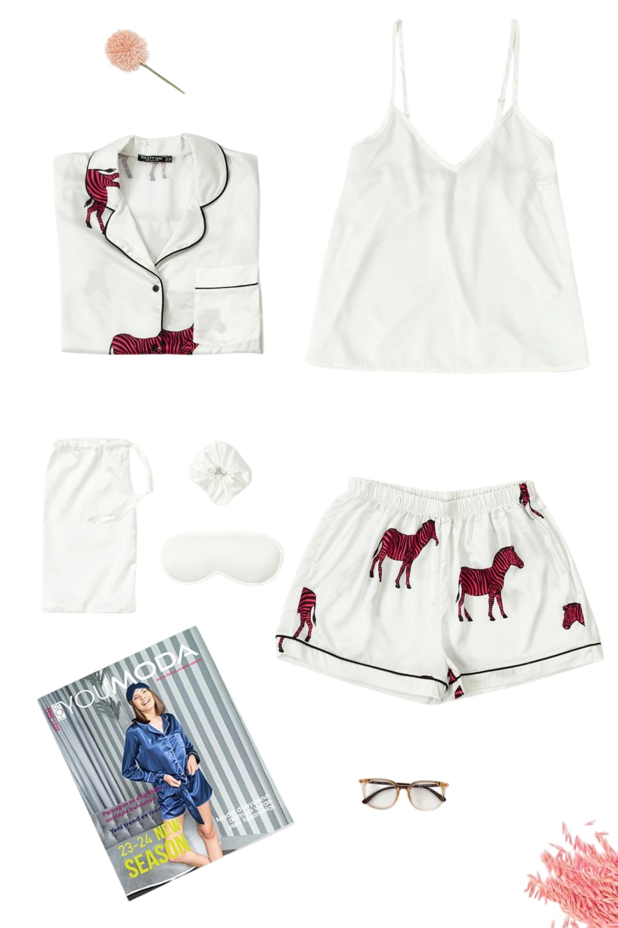 Pyjama For You Moda en blanc : devant