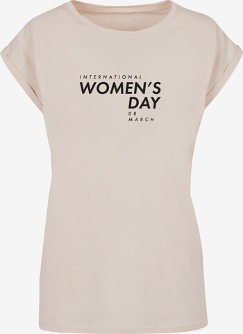Maglietta 'WD - International Women's Day 3' di Merchcode in beige: frontale