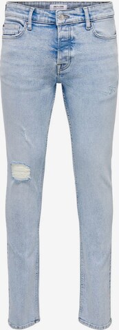 Coupe slim Jean 'Loom' Only & Sons en bleu : devant