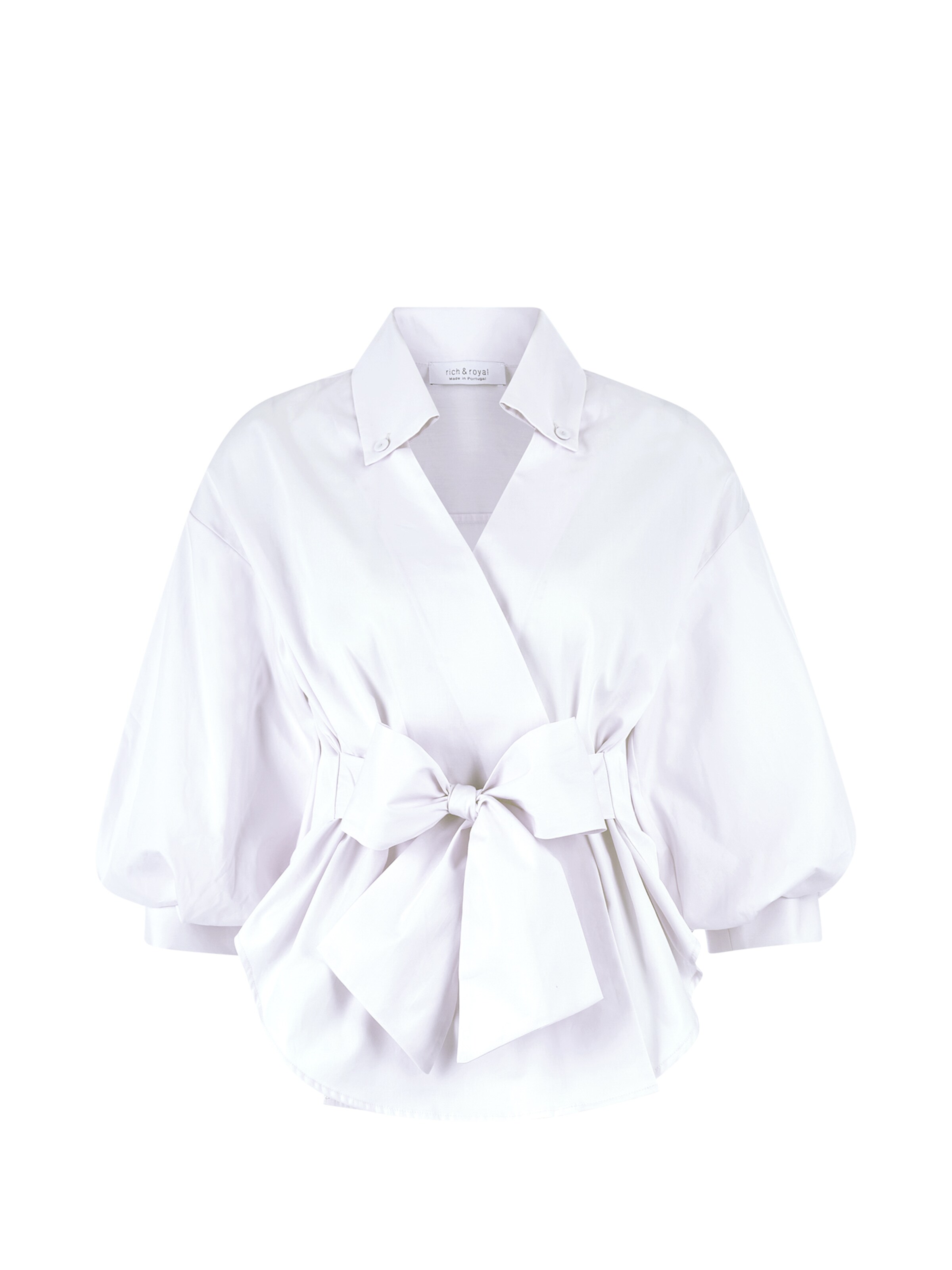 Chemisier Rich & Royal en blanc : devant