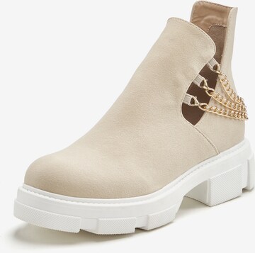 LASCANA Ankle Boots in Beige: front
