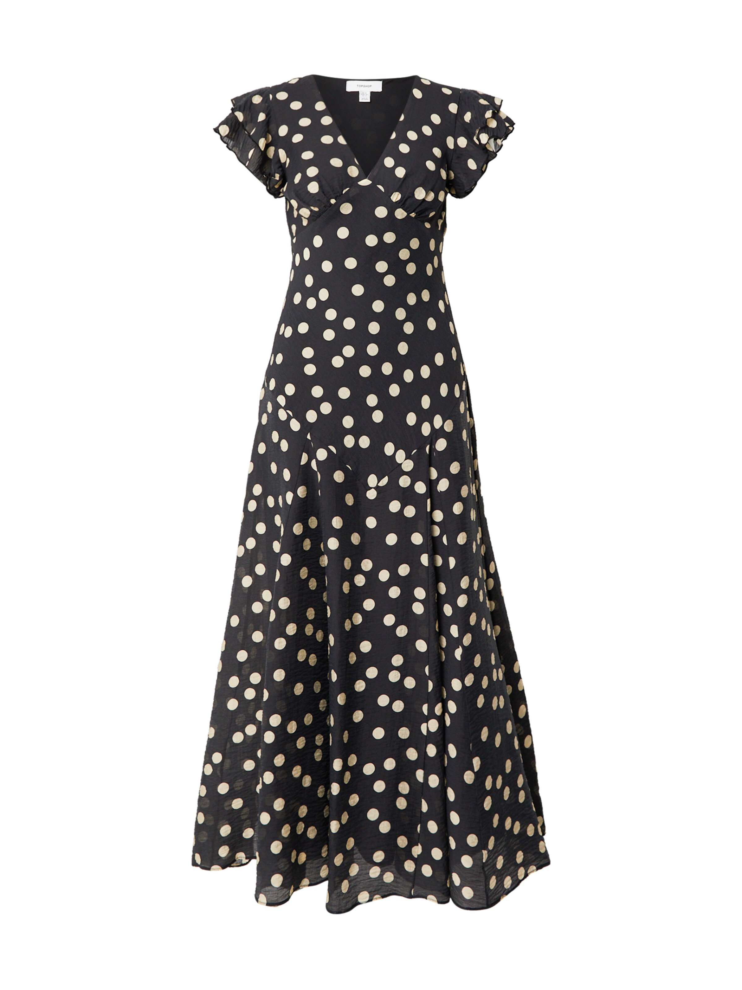 TOPSHOP Платье 'SAGA' в Бежевый / Черный, Обзор товара