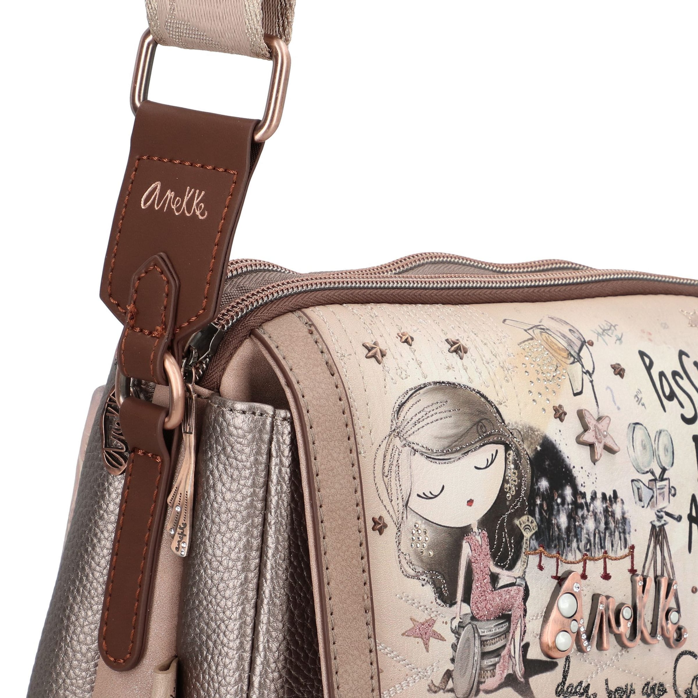 Anekke Umhängetasche 'Hollywood' in Braun