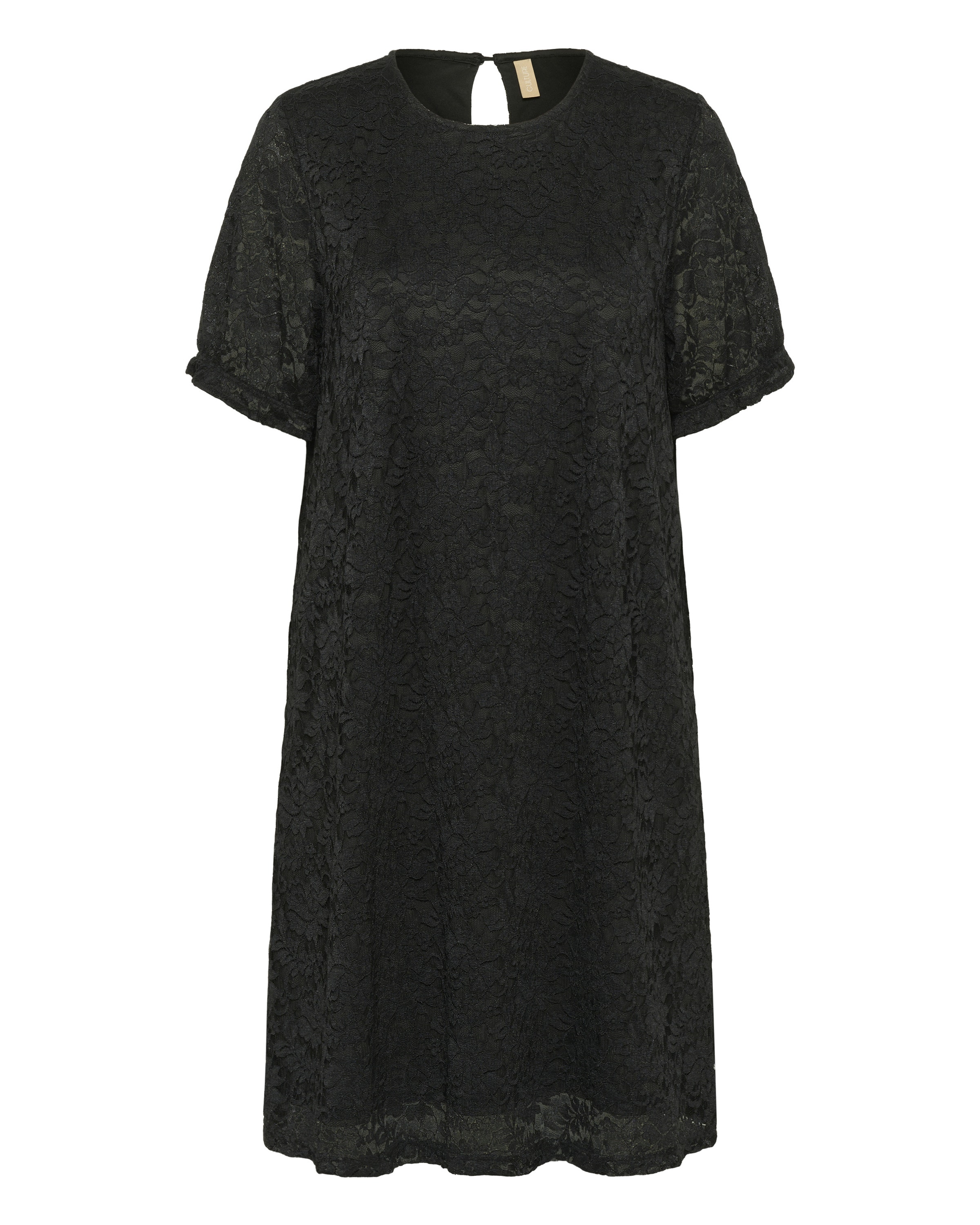 CULTURE Jurk 'Kala' in Zwart: voorkant