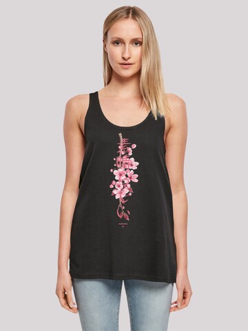 F4NT4STIC Top 'Cherry Blossom' in Schwarz: Vorderseite