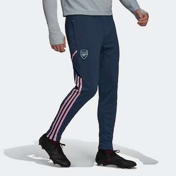 Effilé Pantalon de sport 'FC Arsenal Condivo 22' ADIDAS SPORTSWEAR en bleu