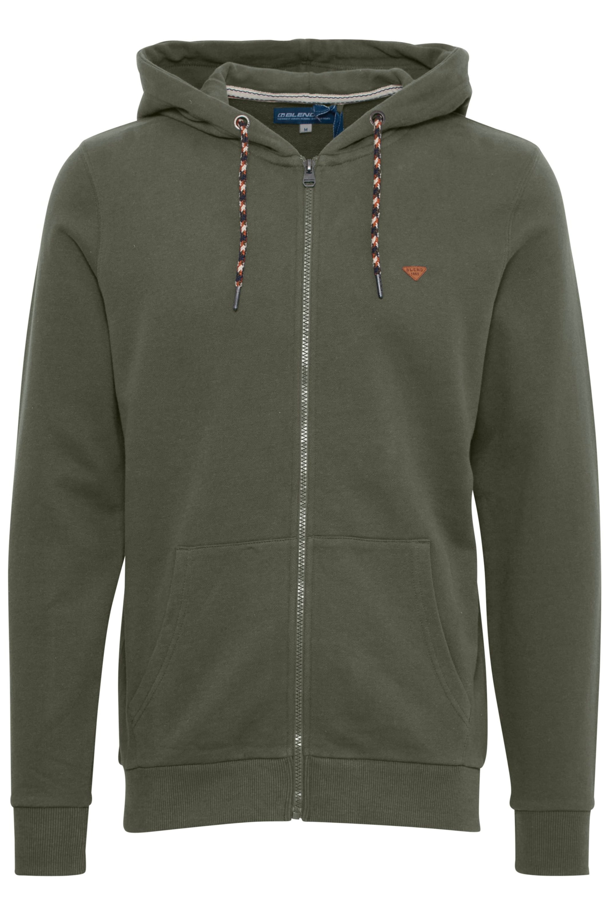 BLEND - Casaco em moletão em verde: frente