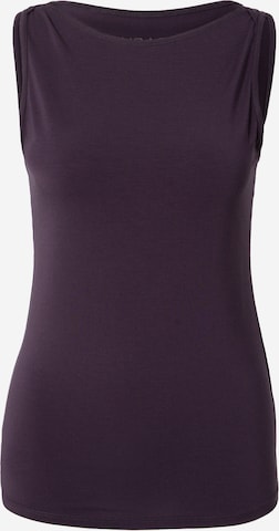 CURARE Yogawear Sportovní top – fialová: přední strana