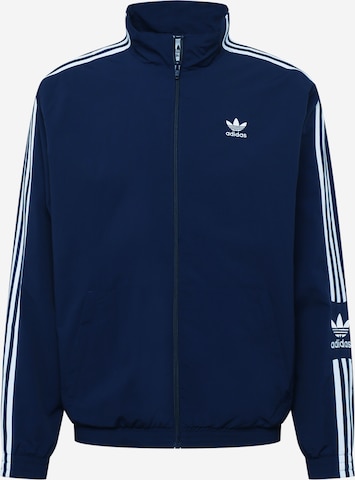 ADIDAS ORIGINALS Between-Season Jacket 'Adicolor Classics Lock-Up Trefoil' in Blue: front