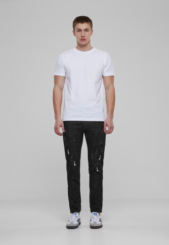 2Y Premium Tapered Jeans in Zwart