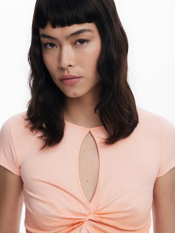 Tricou de la Desigual pe portocaliu