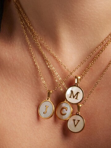 Collana 'Alphabet' di Luxenter in bianco