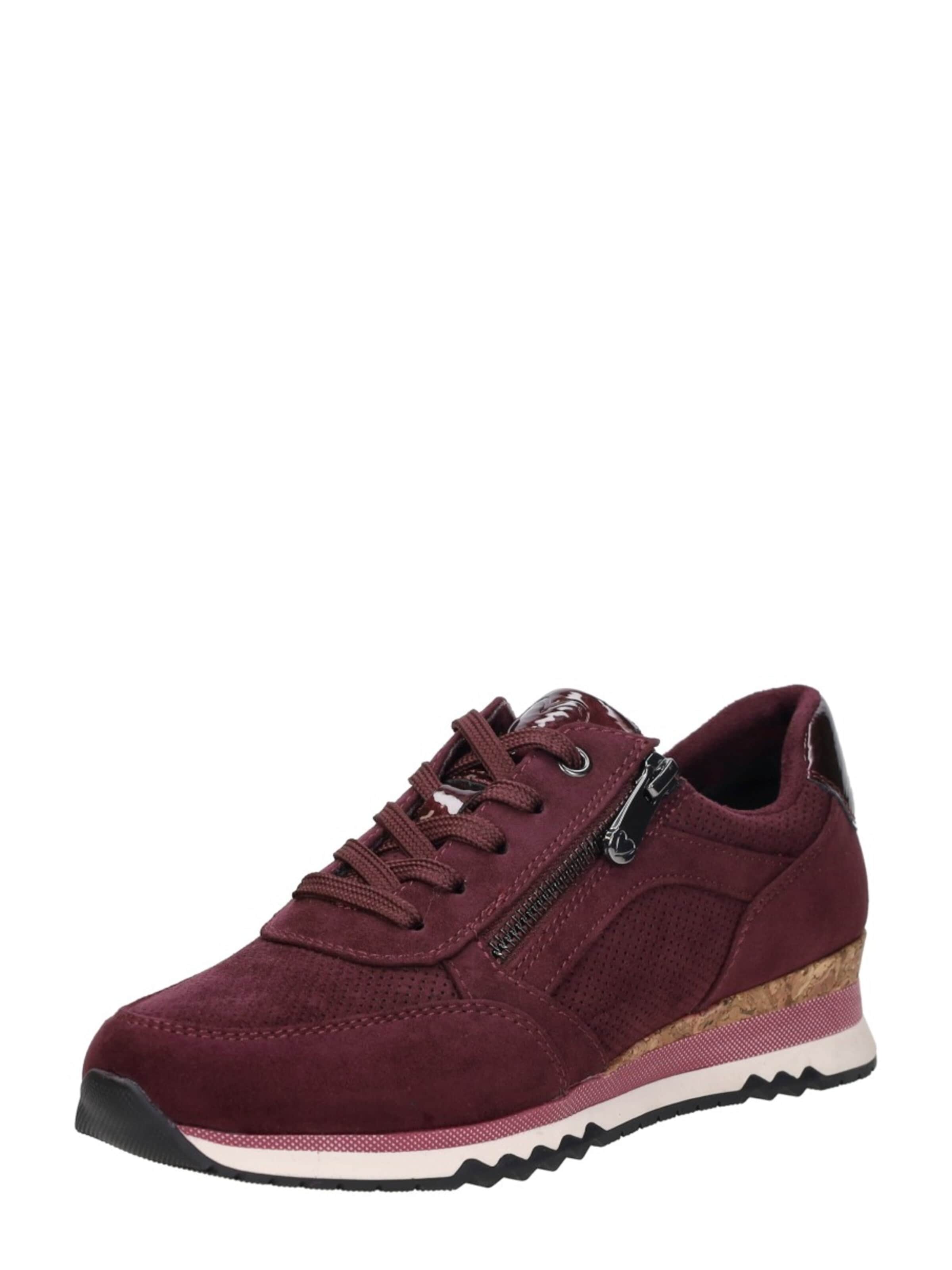 Baskets basses 'Sneakers Laag' MARCO TOZZI en rouge