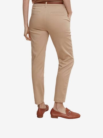 COMMA Slim fit Chino trousers in Beige