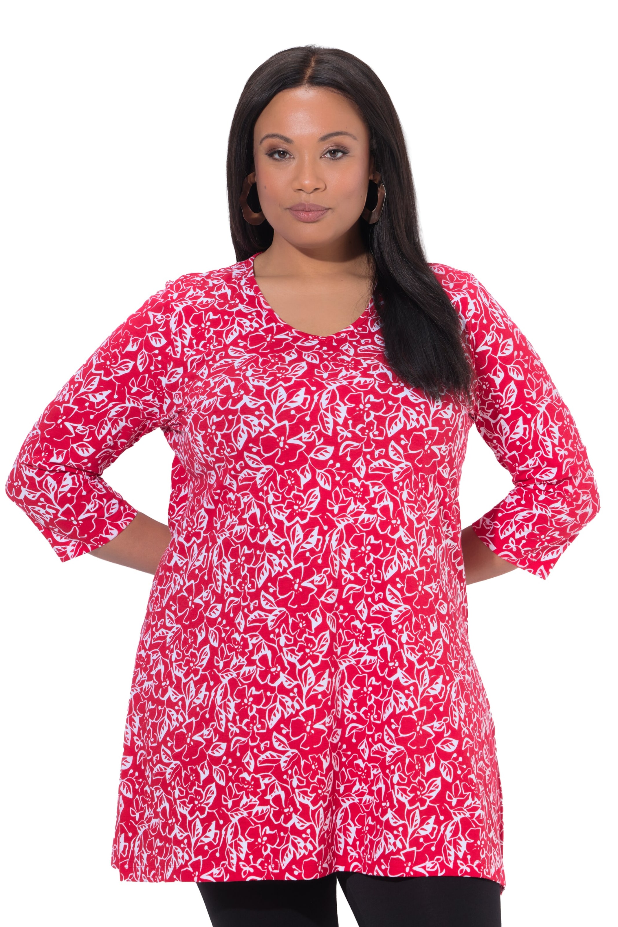 Ulla Popken Shirt in Rot: Vorderseite