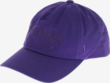 BOSS Black Hat & Cap in One size in Purple: front