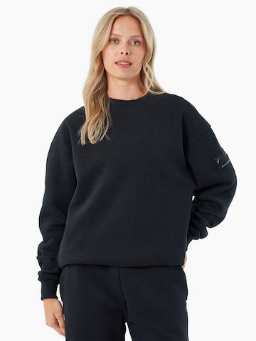 Organication Sweatshirt in Schwarz: Vorderseite