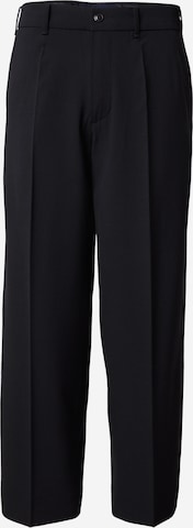 Abercrombie & FitchLoosefit Hlače na crtu - crna boja: prednji dio