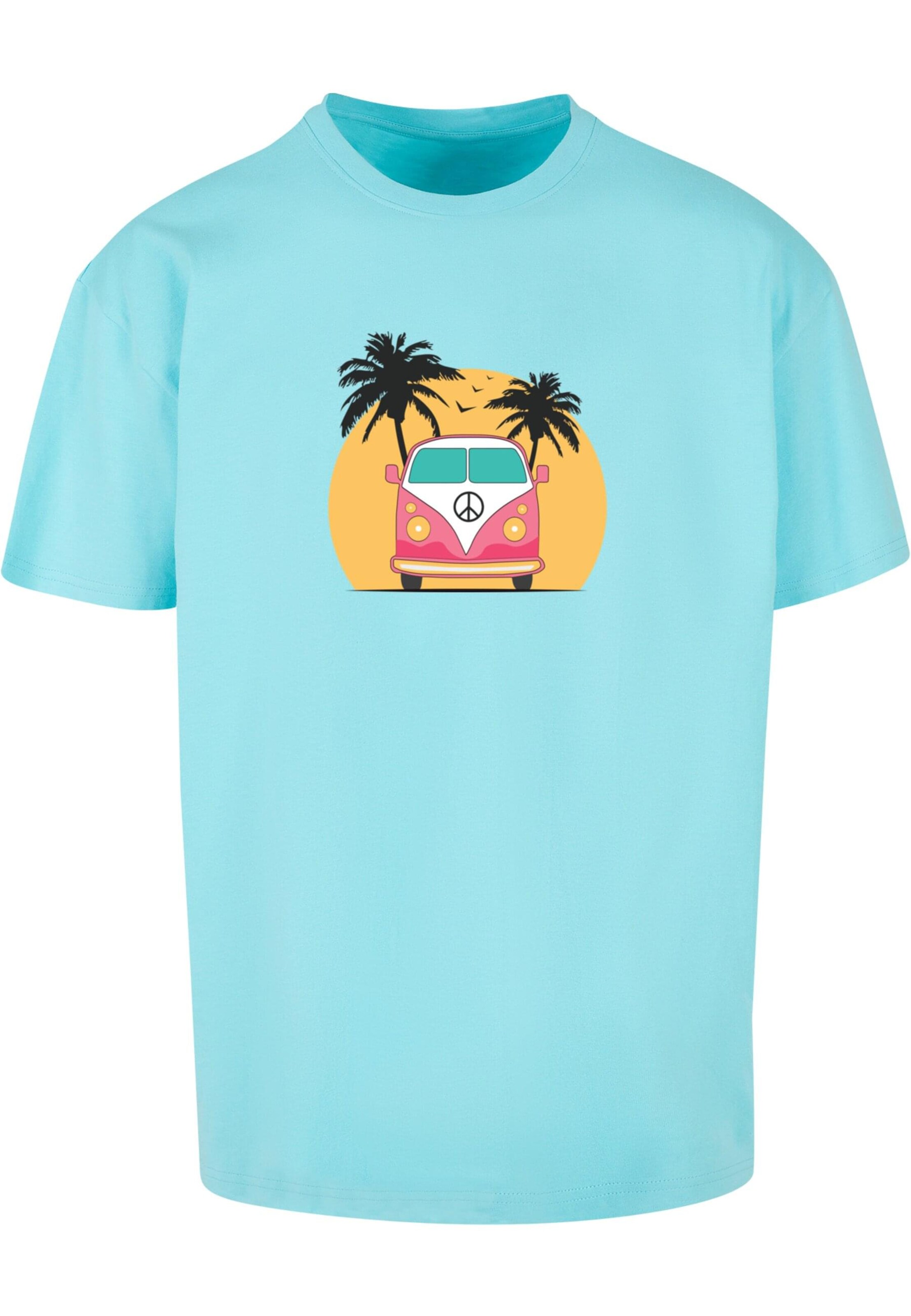 Merchcode Shirt 'Summer' in Blauw: voorkant