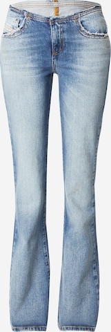 DIESEL Flared Jeans '1969 D-EBBEY' in Blauw: voorkant