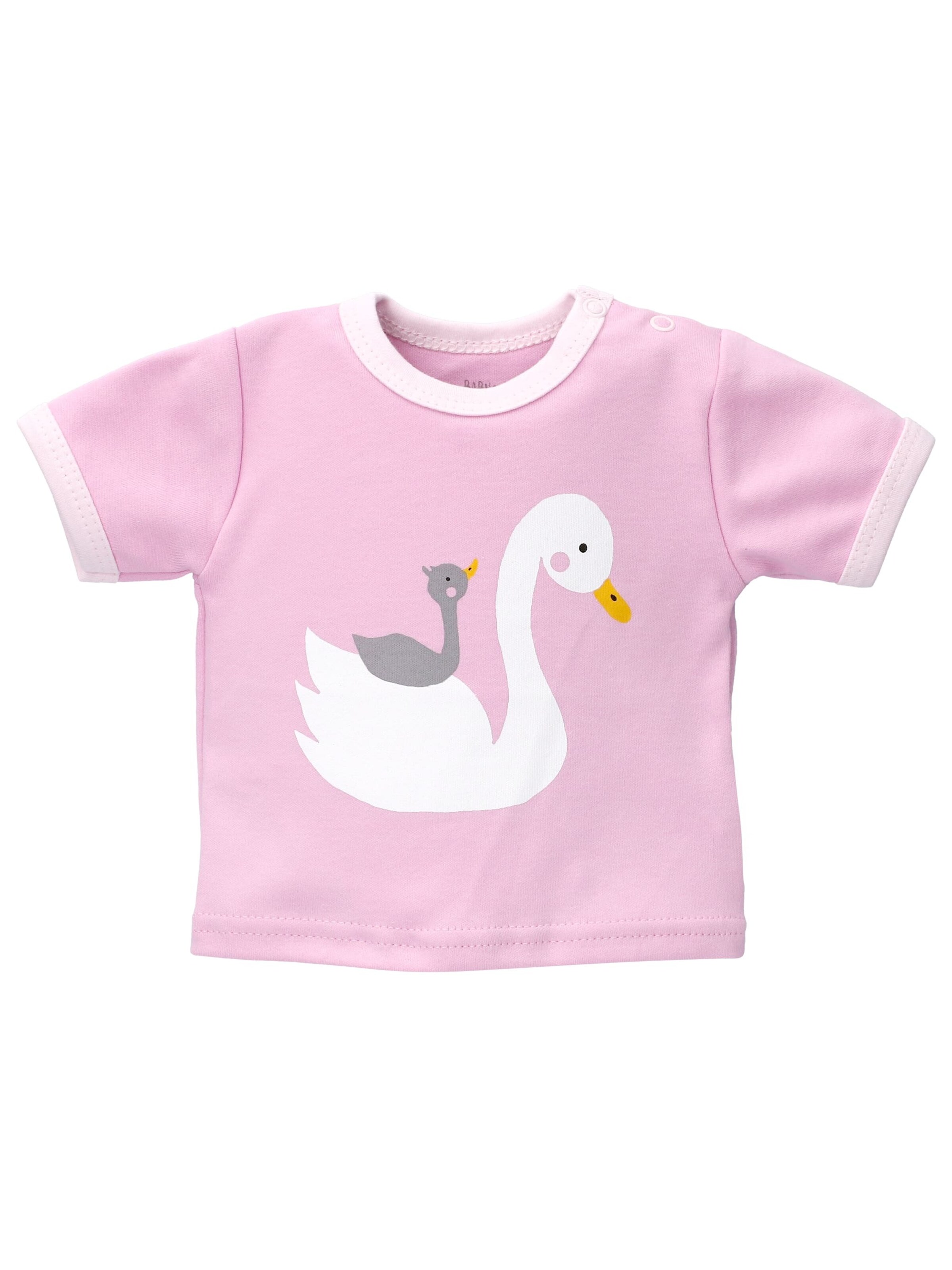 Baby Sweets Shirt 'Lovely Swan' in Roze: voorkant