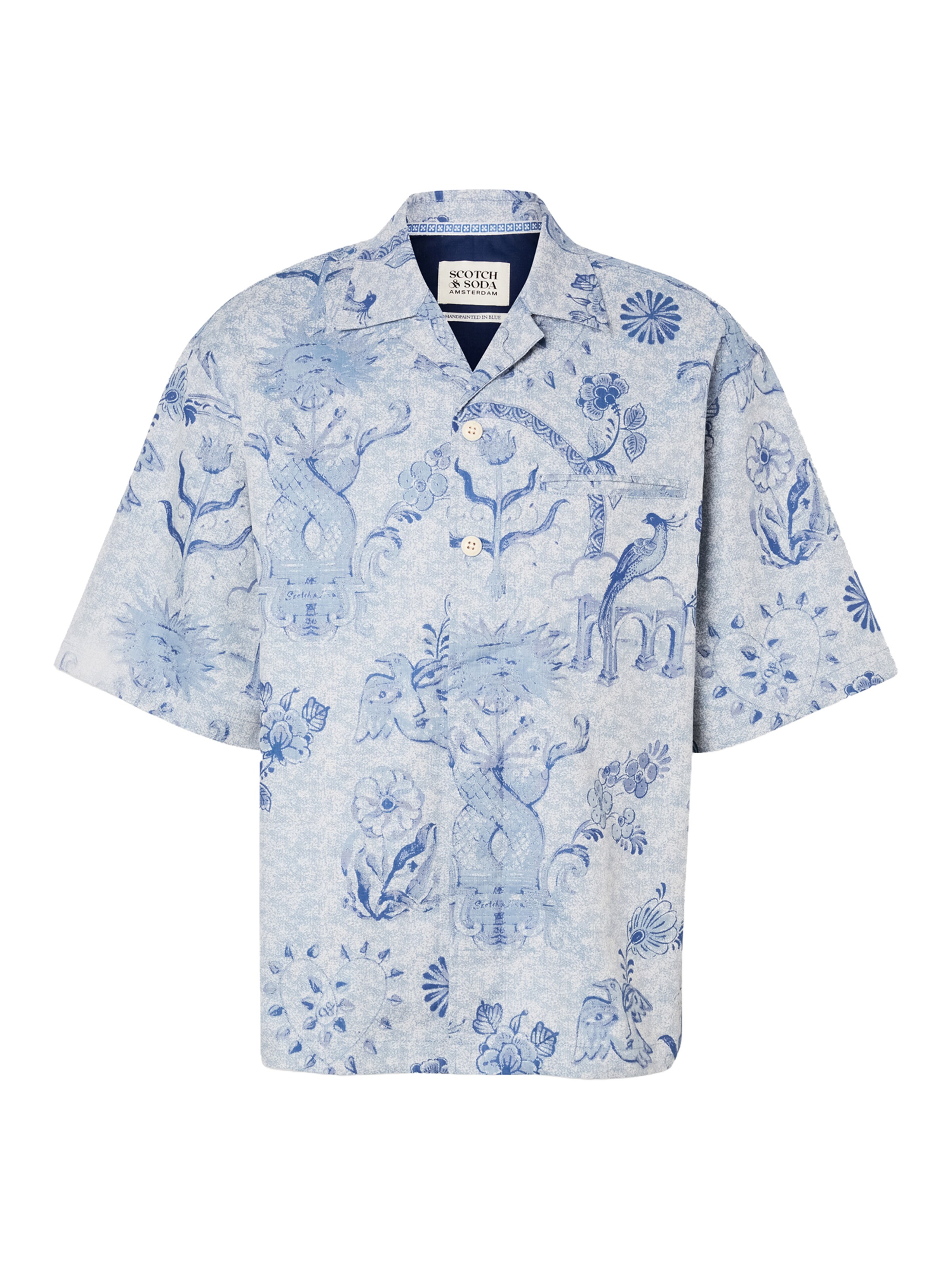 SCOTCH & SODA Классический крой Рубашка в Синий: спереди