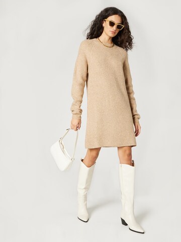 Guido Maria Kretschmer Women Knit dress 'Mara' in Beige