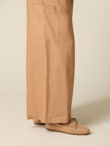 oltre - Ropa ancha Pantalón en beige