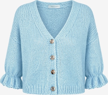 SASSYCLASSY Oversizestrickjacke in Blau: Vorderseite