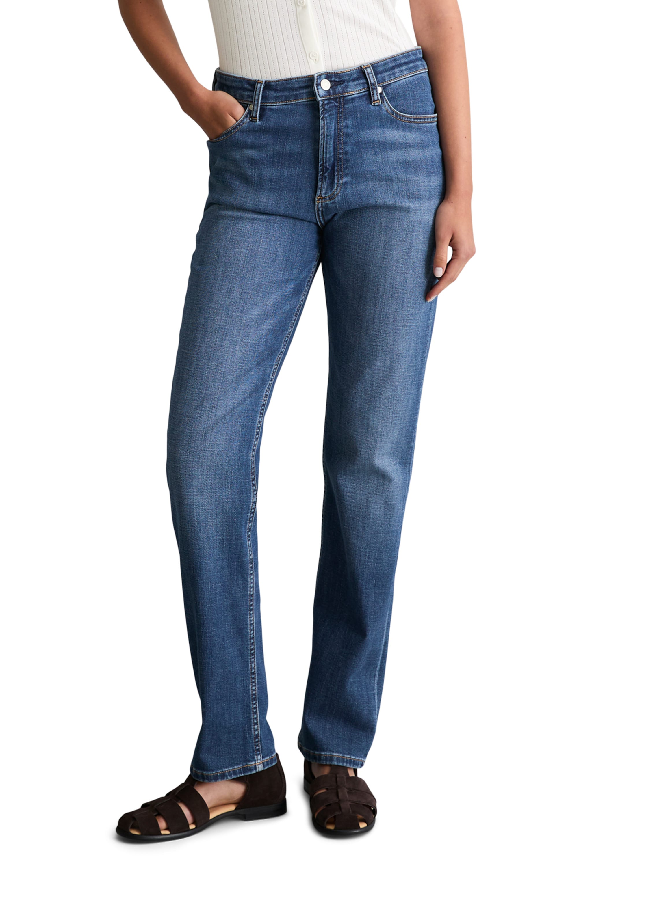 Regular Jean 'Olina' Marc O'Polo DENIM en bleu : devant