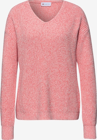 STREET ONE Pullover 'Mouliné' in Pink: Vorderseite