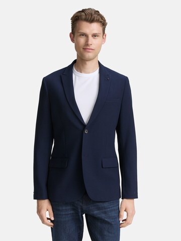 Coupe slim Veste de costume TOM TAILOR en bleu : devant
