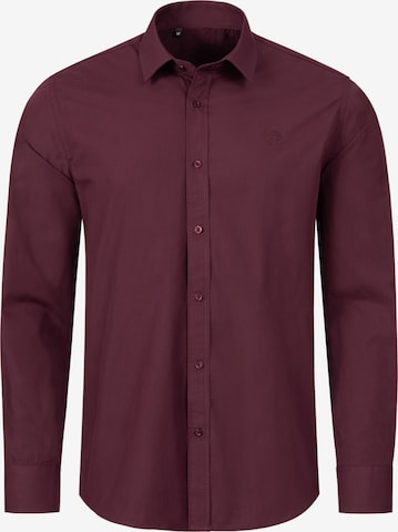 Indumentum Button Up Shirt in Red: front