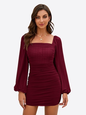 Imily Bela Jurk in Rood: voorkant