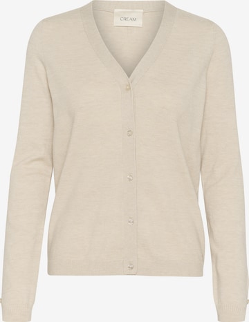 Cardigan 'Dela' Cream en beige : devant