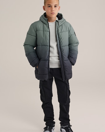 WE Fashion Зимняя куртка в Зеленый
