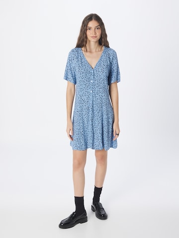 Robe-chemise Monki en bleu : devant