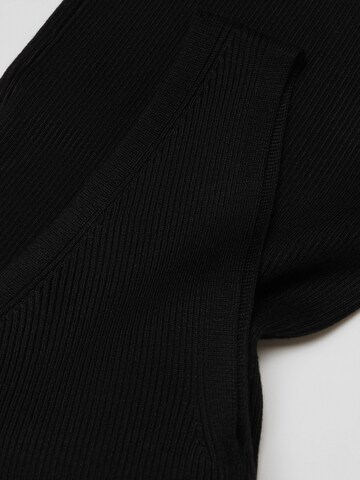 MANGO Knitted Top 'ASIM' in Black
