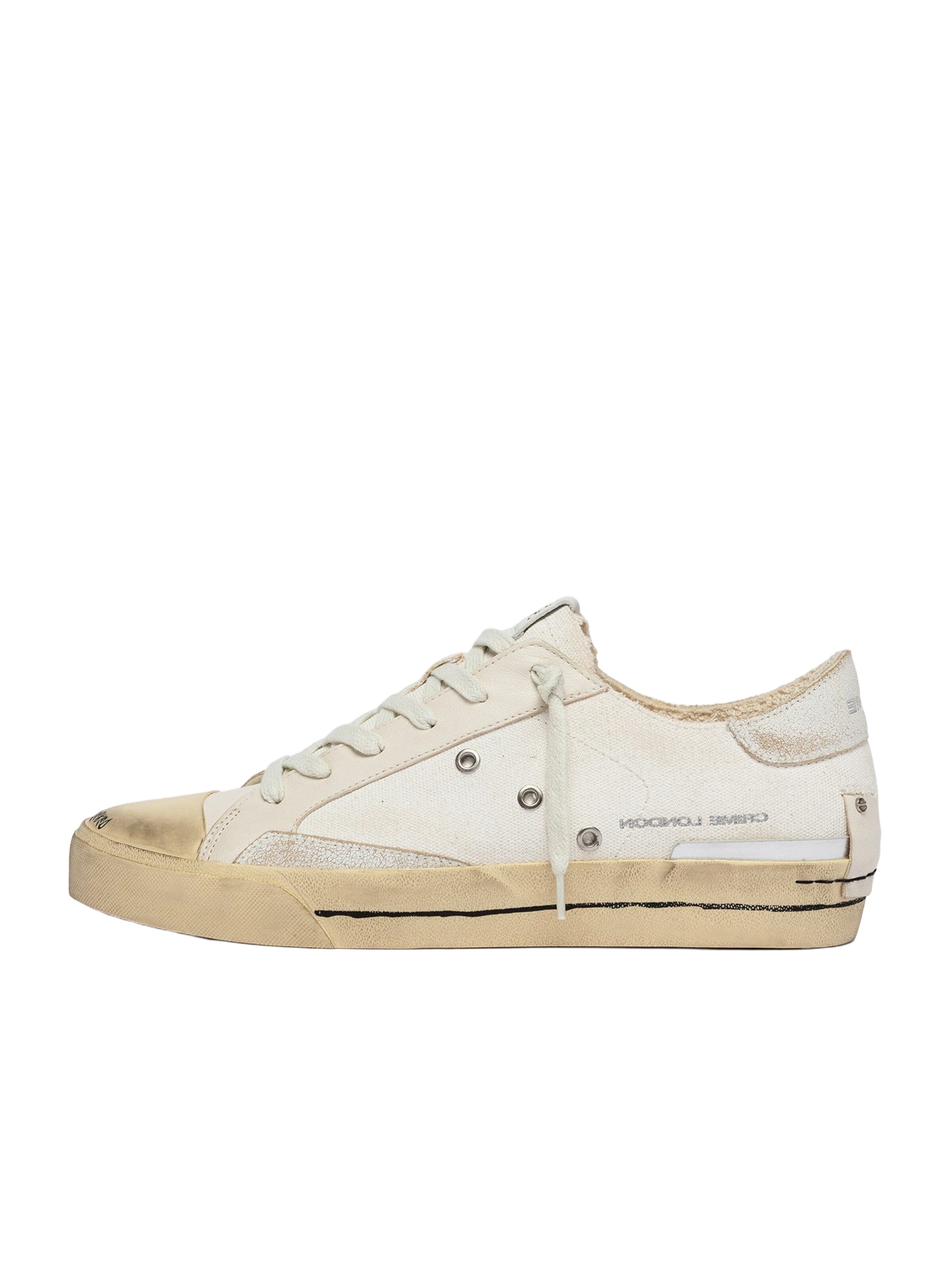 Crime London Sneakers in Weiß: Vorderseite