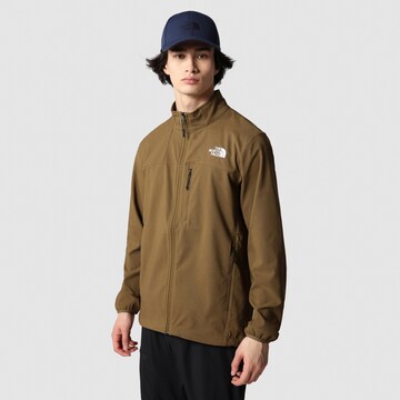 THE NORTH FACE Regular fit Λειτουργικό μπουφάν 'Nimble' σε καφέ: μπροστά