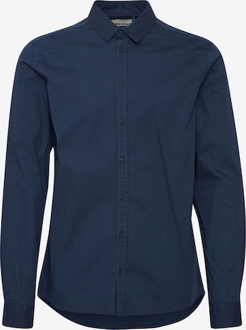 Chemise BLEND en bleu : devant