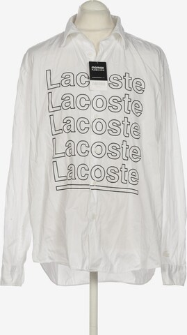 Lacoste LIVE Button Up Shirt in L in White: front